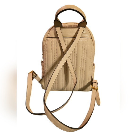Michael Kors Cream Quilted Backpack - Picture 4 of 10